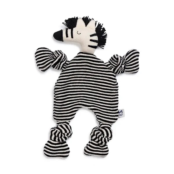 Cotton Knit Baby Comforter Cuddle Cloth: Zebra