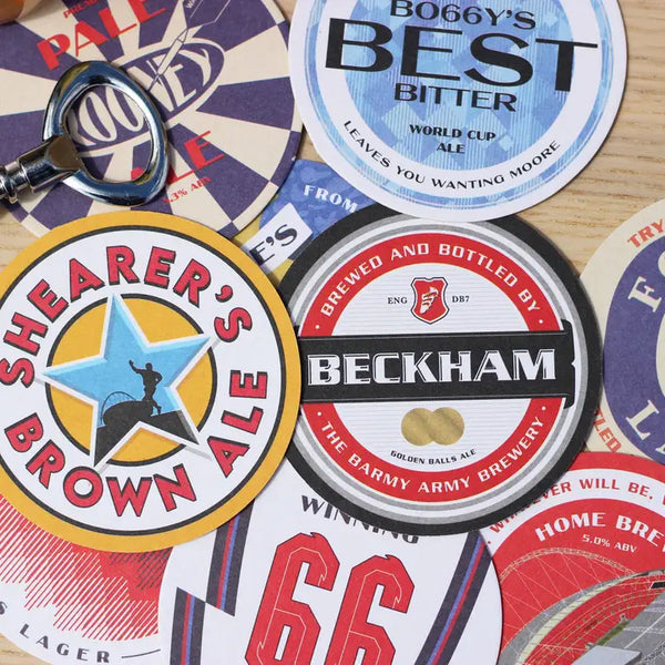 England Football Themed Beer Mats