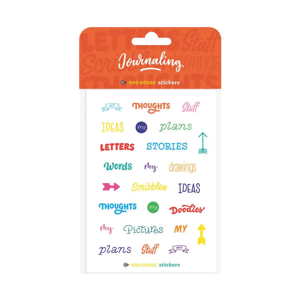 Journaling Paper Stickers (Pack of 2 Sheets)