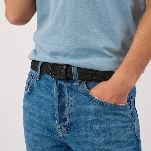 Billy Belt Woven Belt - All Black