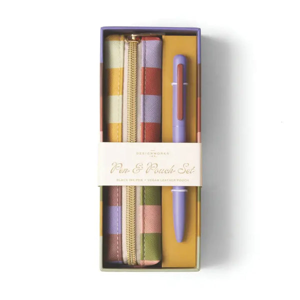 Pen & Pouch Set - Bold Stripe