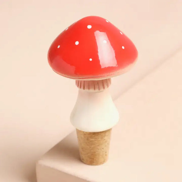 Toadstool Cork Bottle Stopper