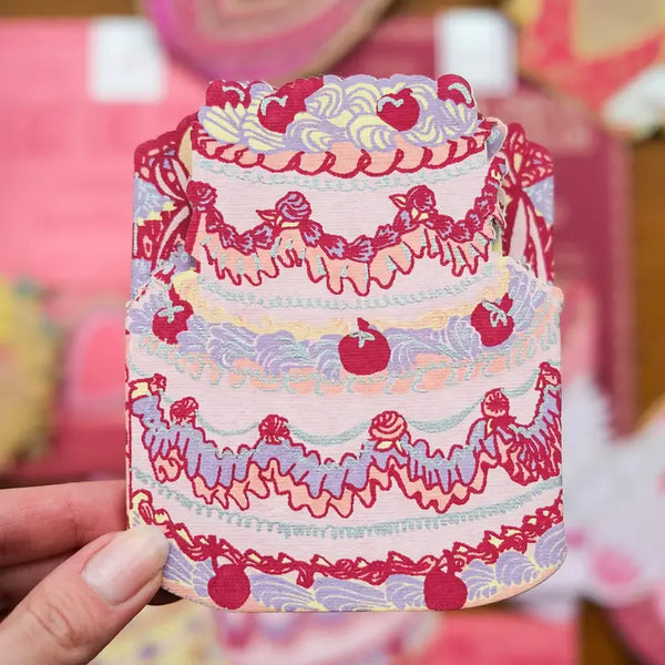Concertina Card - Birthday Cake