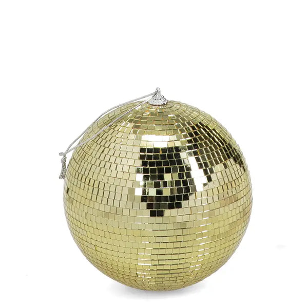 Gold Hanging Disco Ball - 15cm