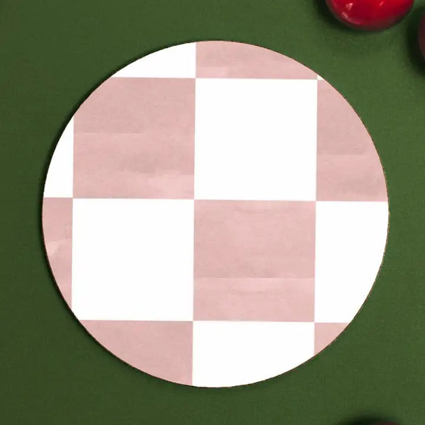 Round Coaster - Paloma Checkerboard