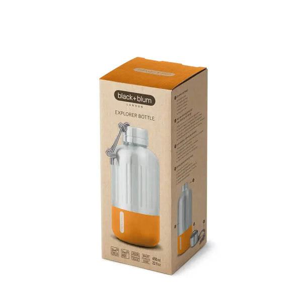 Black + Blum Insulated Water Bottle - Explorer 650ml - Orange