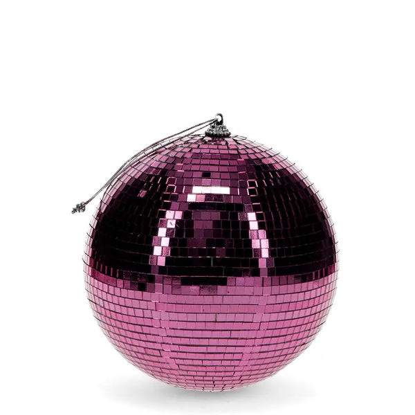 Pink Hanging Disco Ball - 20cm