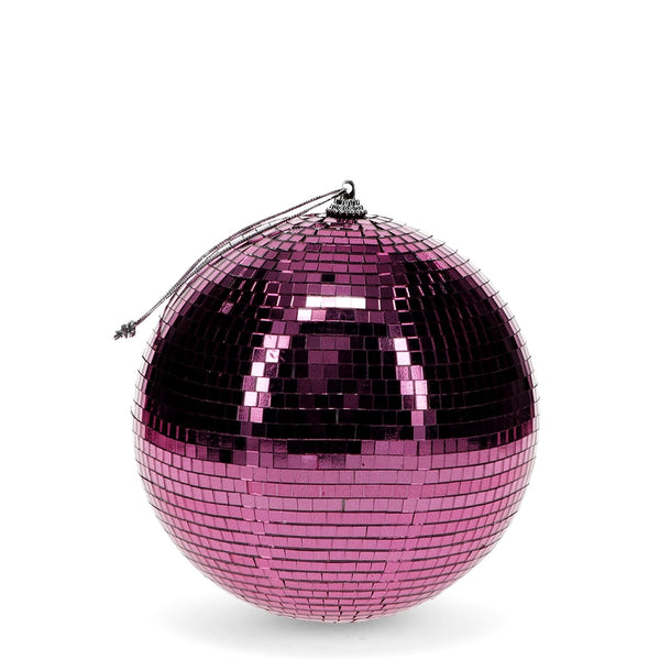 Pink Hanging Disco Ball - 15cm