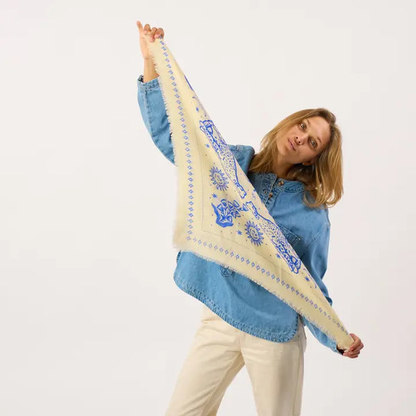 100% Small Wool Scarf - Alice Ivory