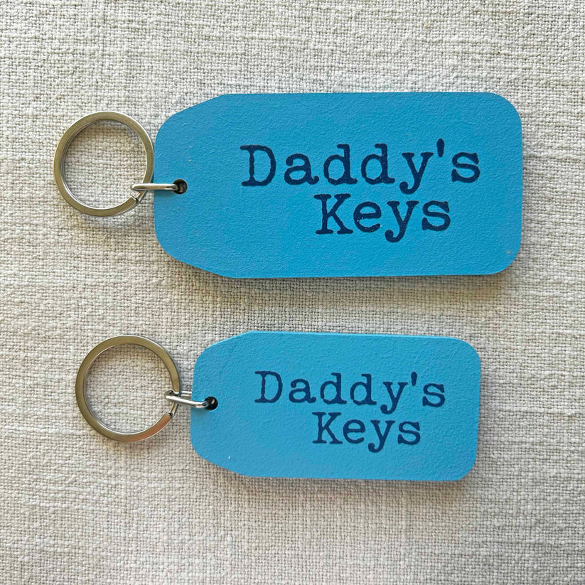 Wooden Key Tag - Daddy's Keys