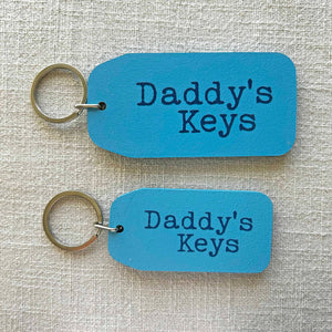 Wooden Key Tag - Daddy's Keys