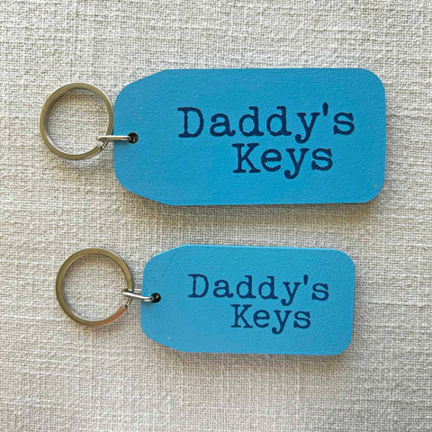 Wooden Key Tag - Daddy's Keys