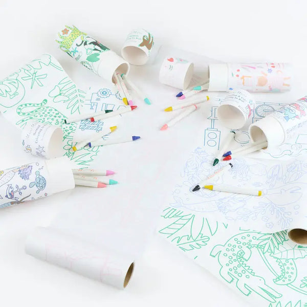 Meri Meri Construction & Cars Colouring Roll