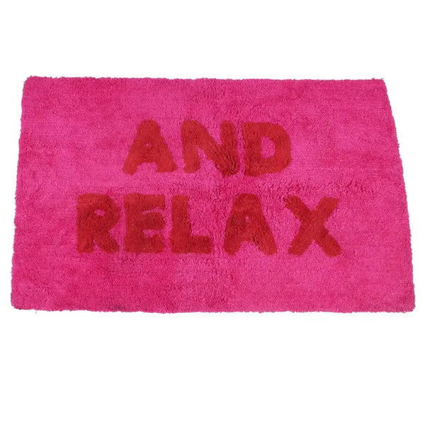 Tufted Bath Mat - 'And Relax'