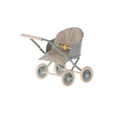 Maileg Baby Stroller - Blue