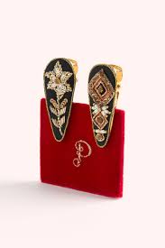 Powder Hairclips Pack of 2 - Midnight Floral Deco