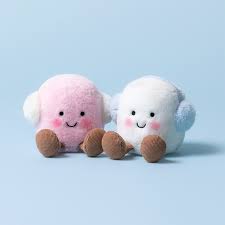 Jellycat Amuseables Toastie Pink & White Marshmallows