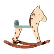 Maileg Mouse Spotty Rocking Horse