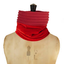 Anna Falcke Velvet Snood - Scarlet Red