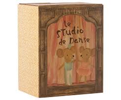 Maileg Ballet mice in Dance Studio - Little sister & brother