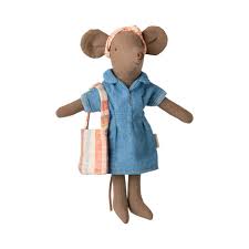 Maileg Mum Mouse Denim Dress & Bag
