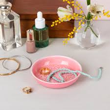 Enamel Trinket Dish - Pink