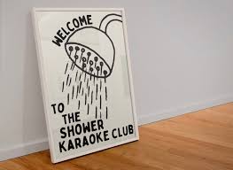 A3 Print - Welcome to the Shower Karaoke Club