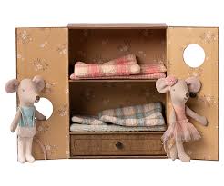 Maileg Ballet mice in Dance Studio - Little sister & brother