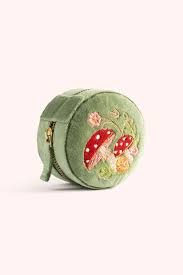 Powder Round Jewellery Box - Toadstools