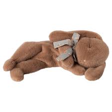 Maileg Sleeping Bunny Plush - Soft Brown