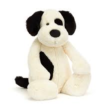 Jellycat Really Big Bashful Black & Cream Puppy