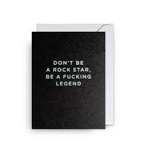 Lagom Mini Card - Don't Be A Rockstar