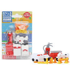 Iwako Emergency Vehicle Eraser Blister Pack