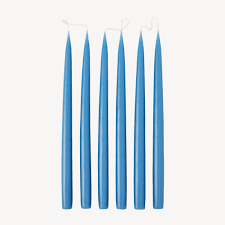6 Taper Candles 35 - Wedgewood Blue
