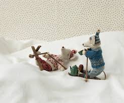 Maileg Ski and Ski Poles - Mum & Dad Mouse