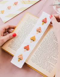 Toadstool Cross Stitch Bookmark