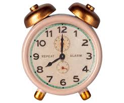 Maileg Mouse Alarm Clock - Powder