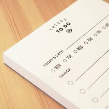 Things To Do List Notepad Notepad