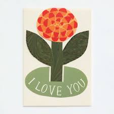 Stand Up Card - I Love You Rose
