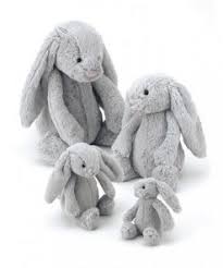 Jellycat Bashful Silver Bunny