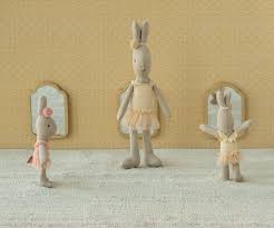 Maileg Classic Bunny with Cream Ballet Dress - Size 1