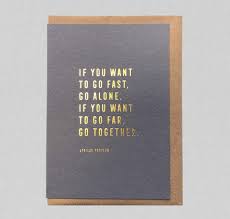 Letterpress Card - Go Fast
