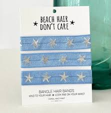 Beach Hair Don't Care Cornflower Blue Bangle Bands