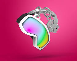 Metalmorphose Keyring - Winter Sports Goggles & Snowflake