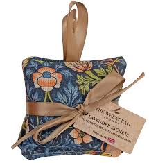Hanging Lavender Sachet - William Morris Strawberry Thief Navy