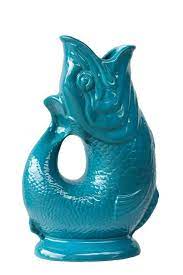Extra Large Teal  Gluggle Jug