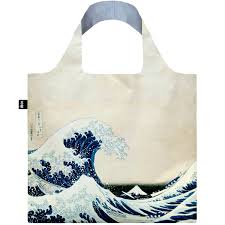 LOQI Recycled Shopping Bag - KATSUSHIKA HOKUSAI The Great Wave