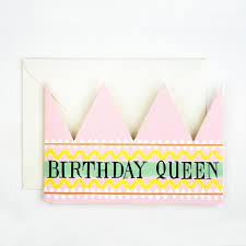 Party Hat Card - Birthday Queen