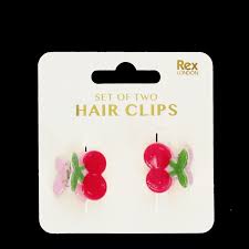 Mini Hair Claw Clips  - Cherries