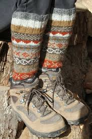 Pachamama Classic Fairisle Long Socks - Grey